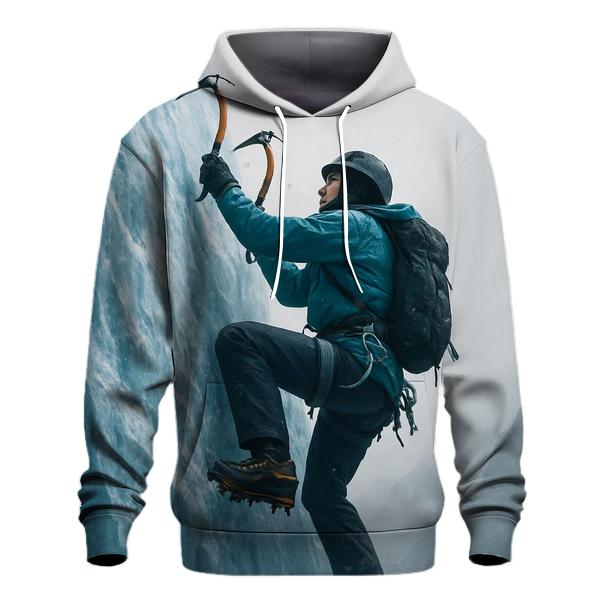 Ice Climbing Frozen Ascent premium hoodies
