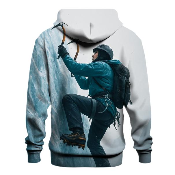 Ice Climbing Frozen Ascent premium hoodies