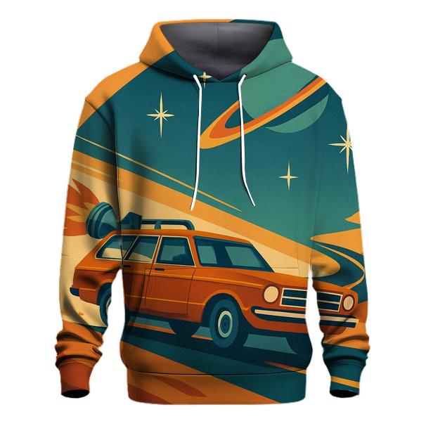 Rocket Powered Road Trip printed hoodies