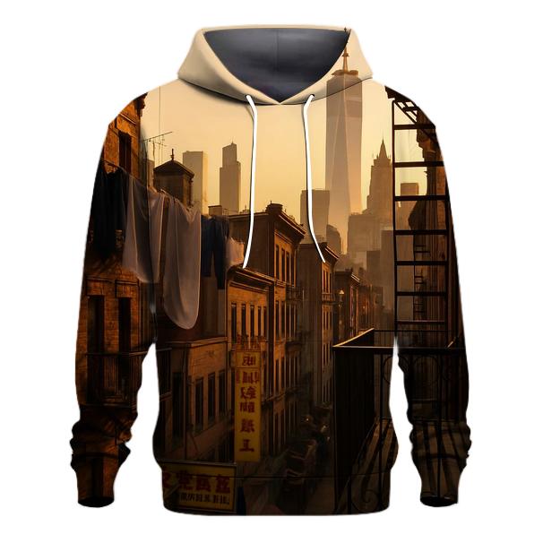 Chinatown Tenements Framing Lower Manhattan lightweight hoodies