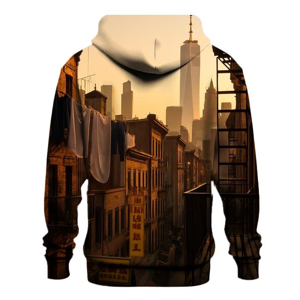 Chinatown Tenements Framing Lower Manhattan lightweight hoodies