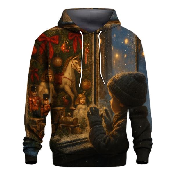 Magical Christmas Window Toy Shop graphic hoodies