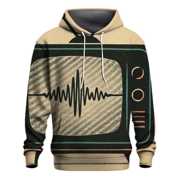 TV Static Soundwaves heavyweight hoodies