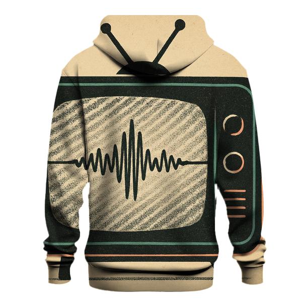 TV Static Soundwaves heavyweight hoodies