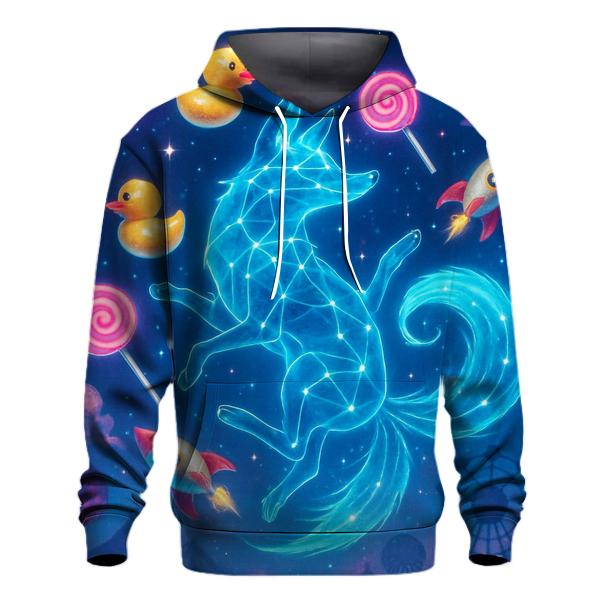 Constellation Carnival Fox graphic hoodies