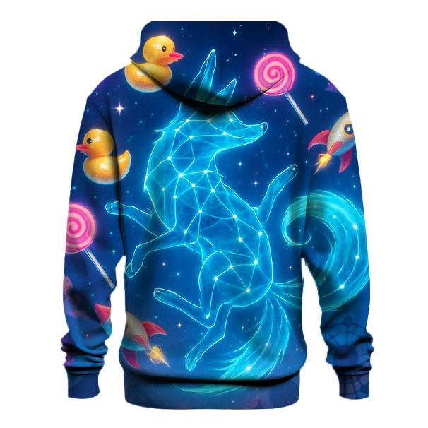 Constellation Carnival Fox graphic hoodies