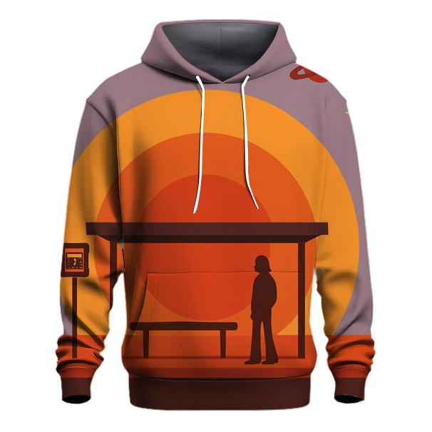 Planetary Bus Stop Sunset custom hoodies
