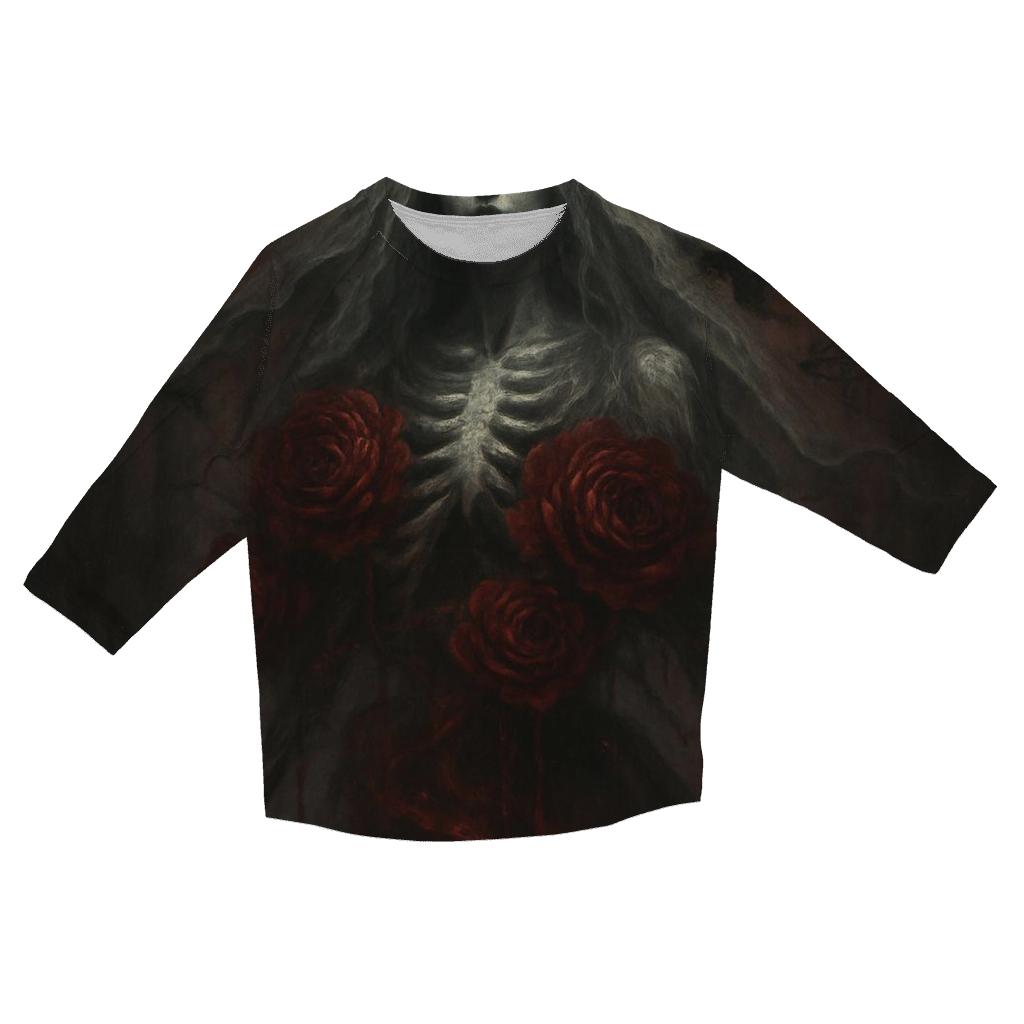 Roses Of The Abyssal Bride cotton quarter sleeve shirts