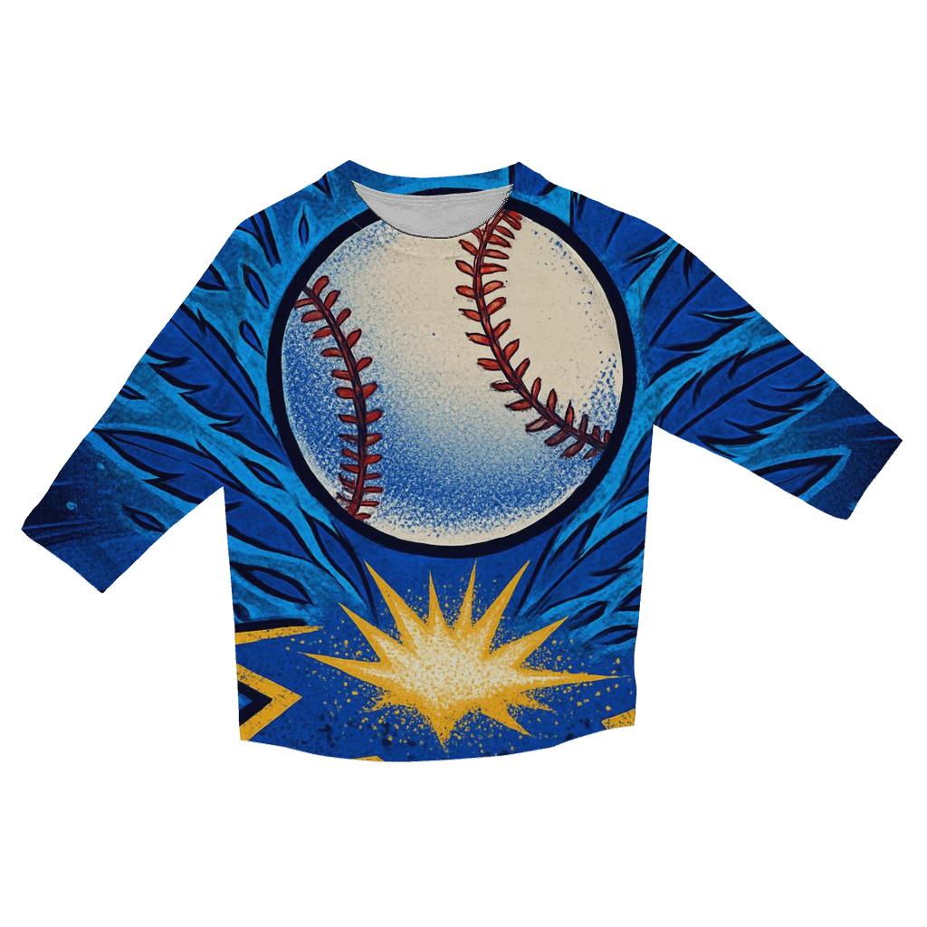 Celestial Diamond Crash Blue Jays fashion 3/4 sleeve shirts