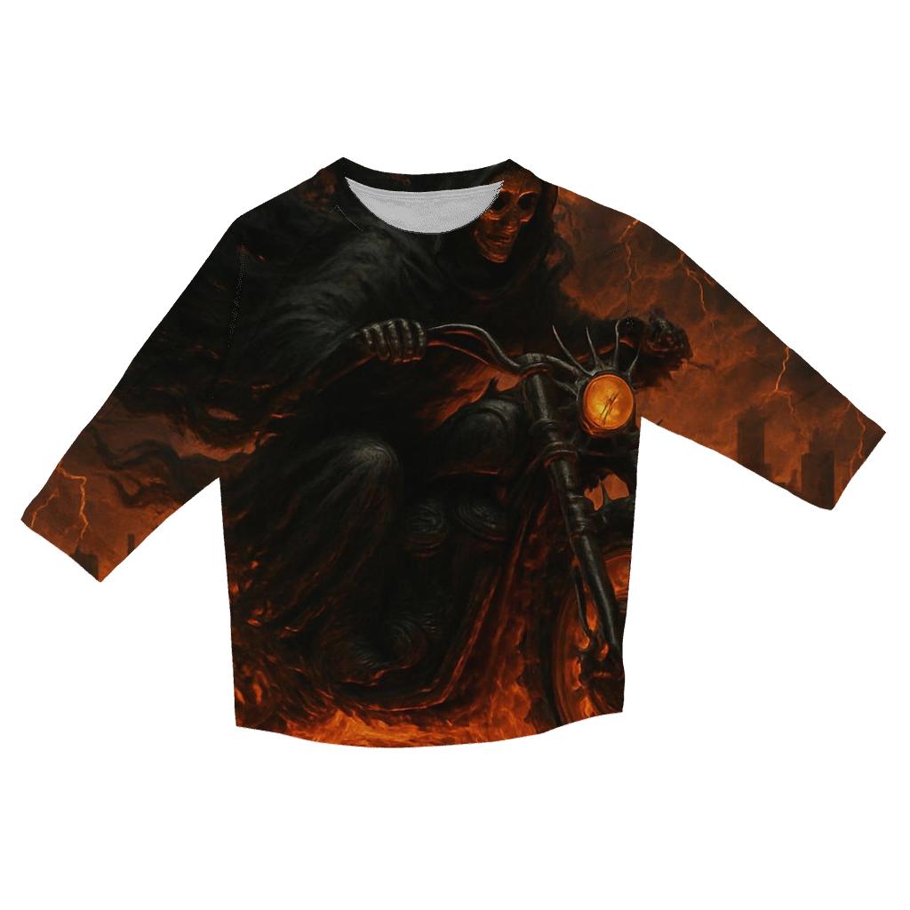 Harbinger On The Burning Highway designer 3/4 sleeve blouses
