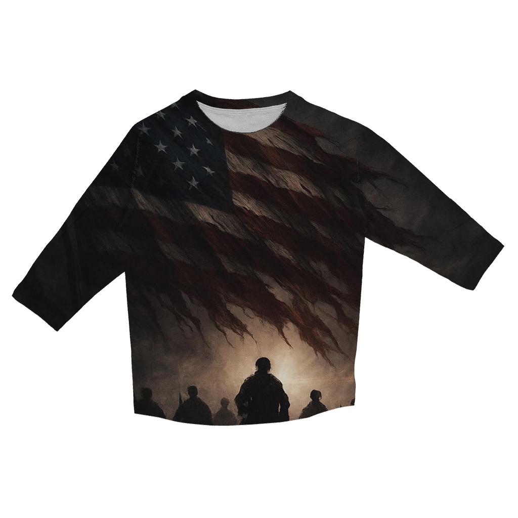 Rising From The Battlefield Smoke custom 3/4 sleeve shirts
