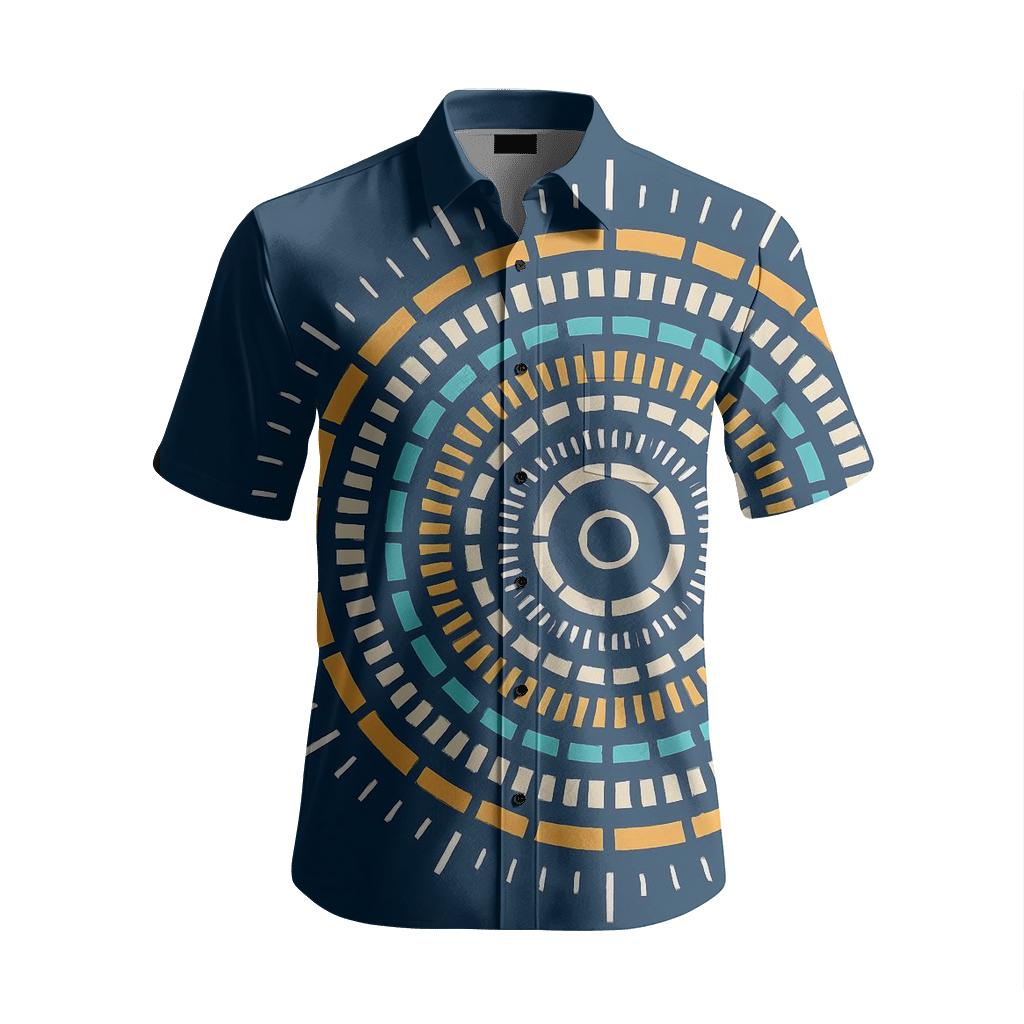 Temporal Mandala Of Relativistic Rings fashion embroidery shirts