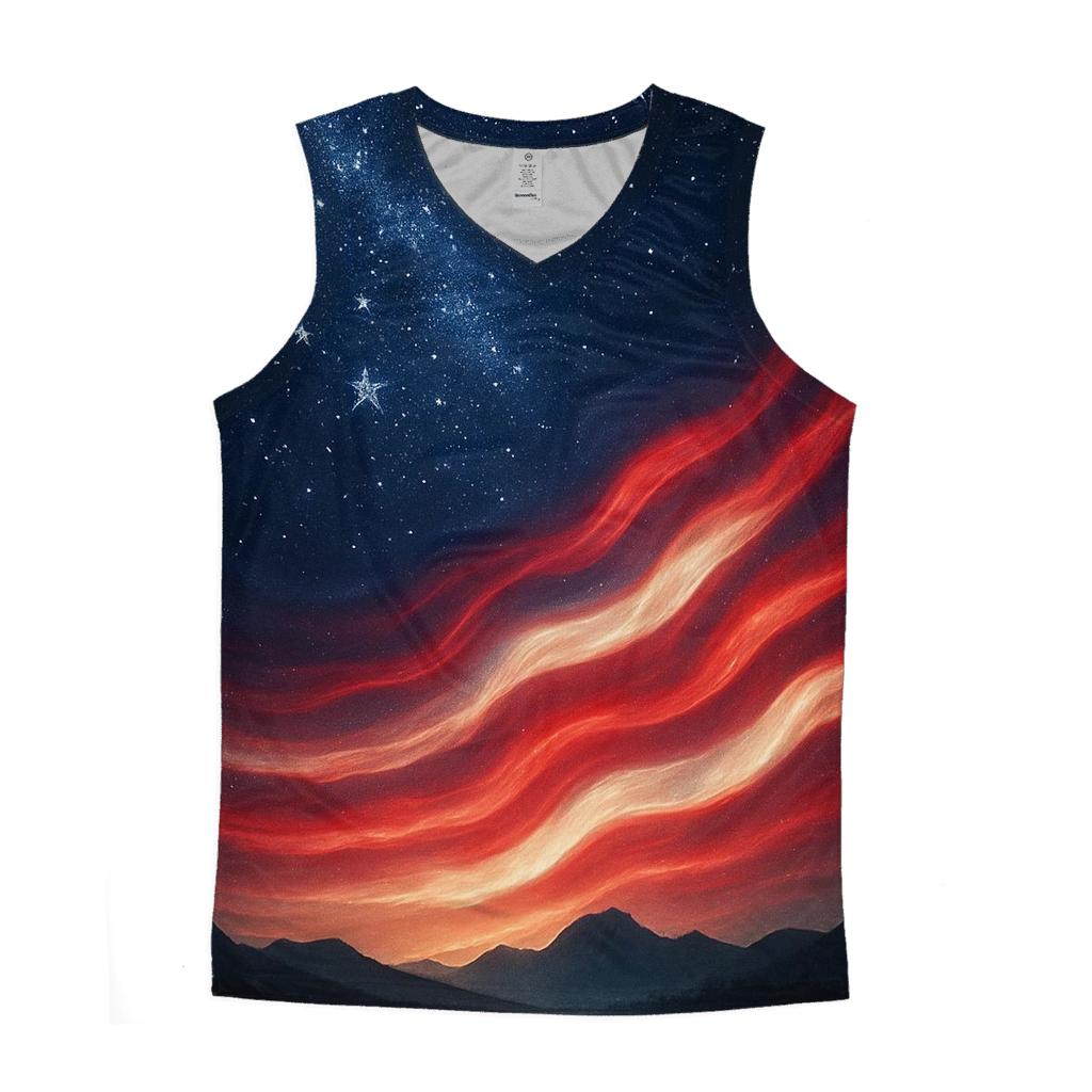Celestial Stripes Horizon stylish racerback tanks