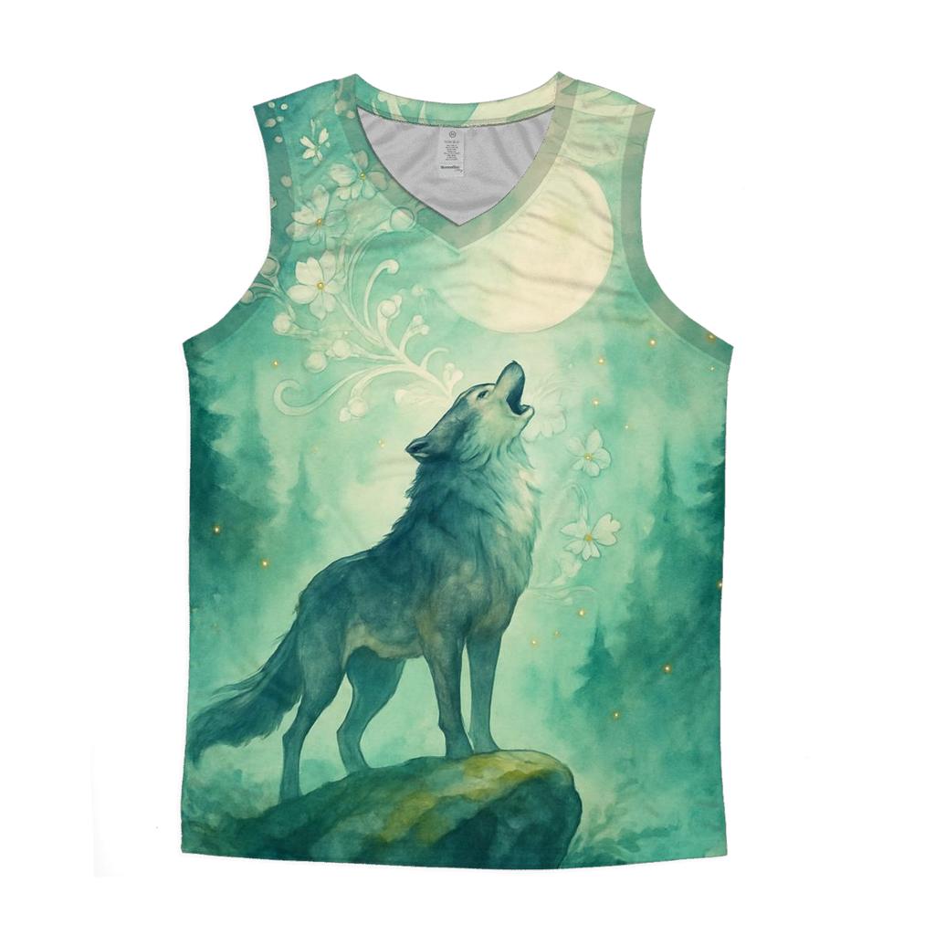 Forest Spirit Howl graphic print tank tops