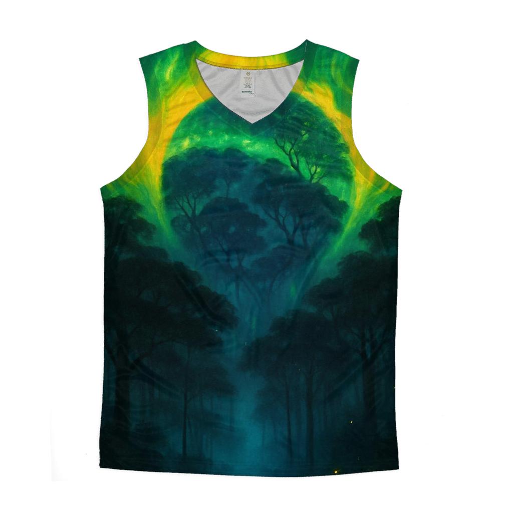 Brazilian Rainforest Flag Aurora designer workout tanks