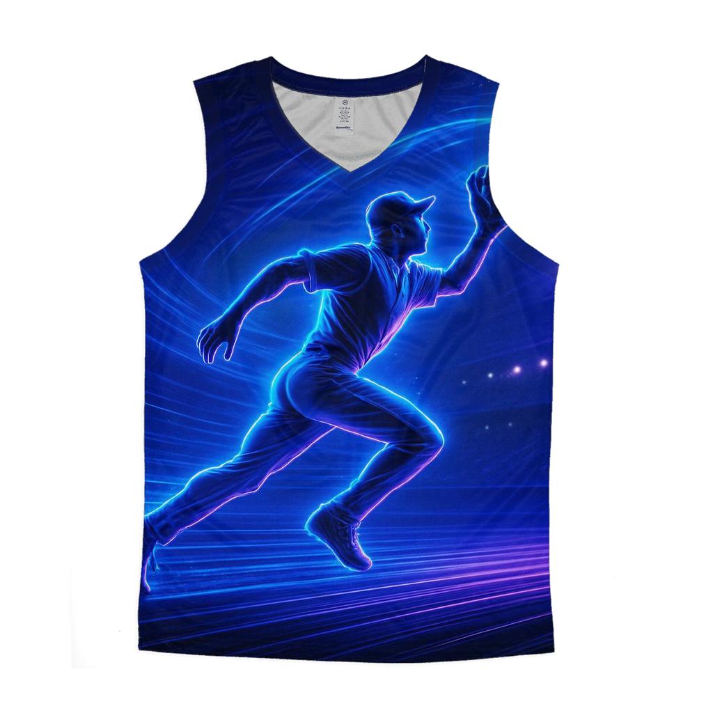 Neon Wave Outfield Dash designer workout tanks