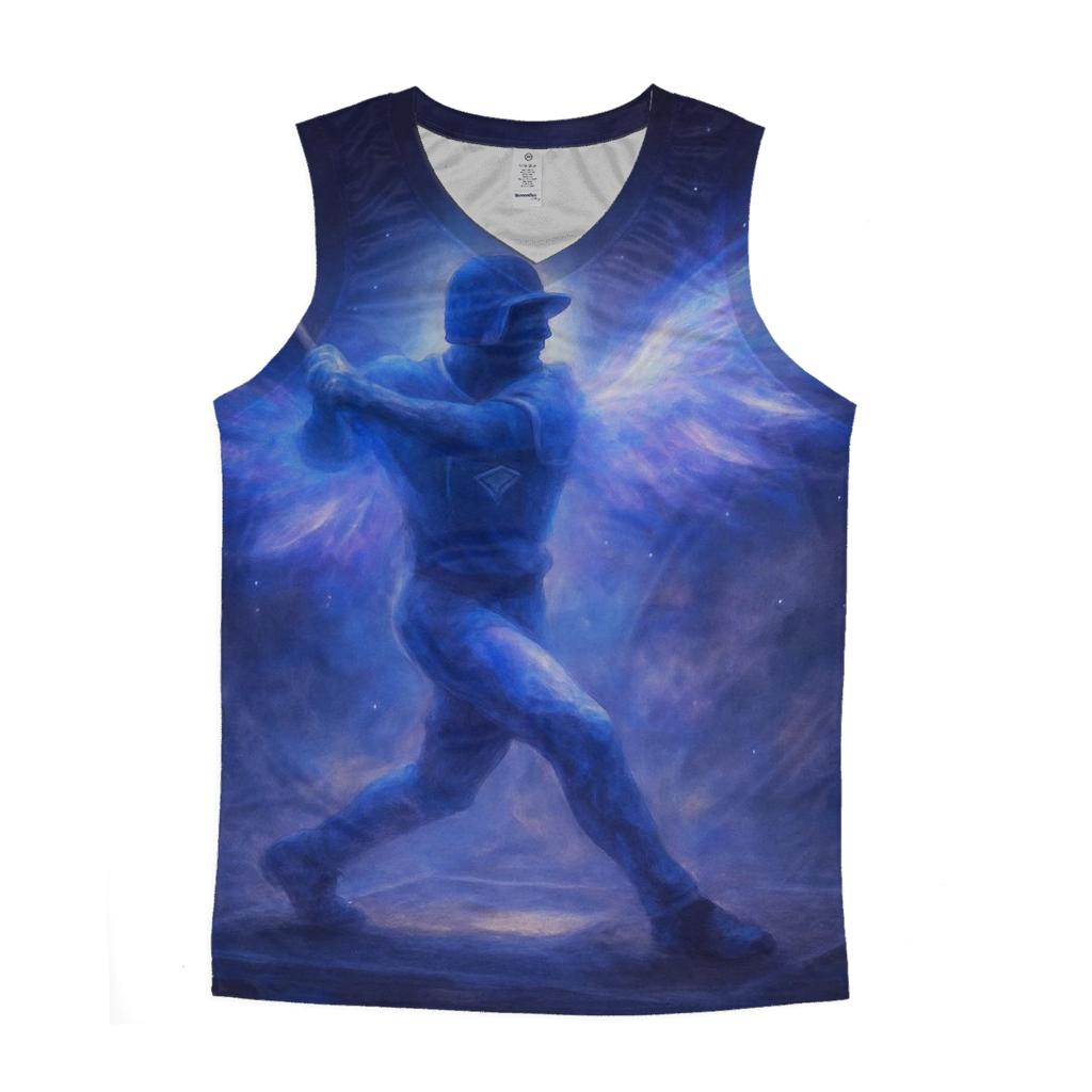 Nebula Winged Blue Jays Power Swing cotton sleeveless tops