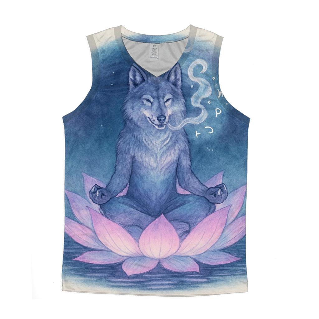 Mystic Lotus Wolf custom tank tops