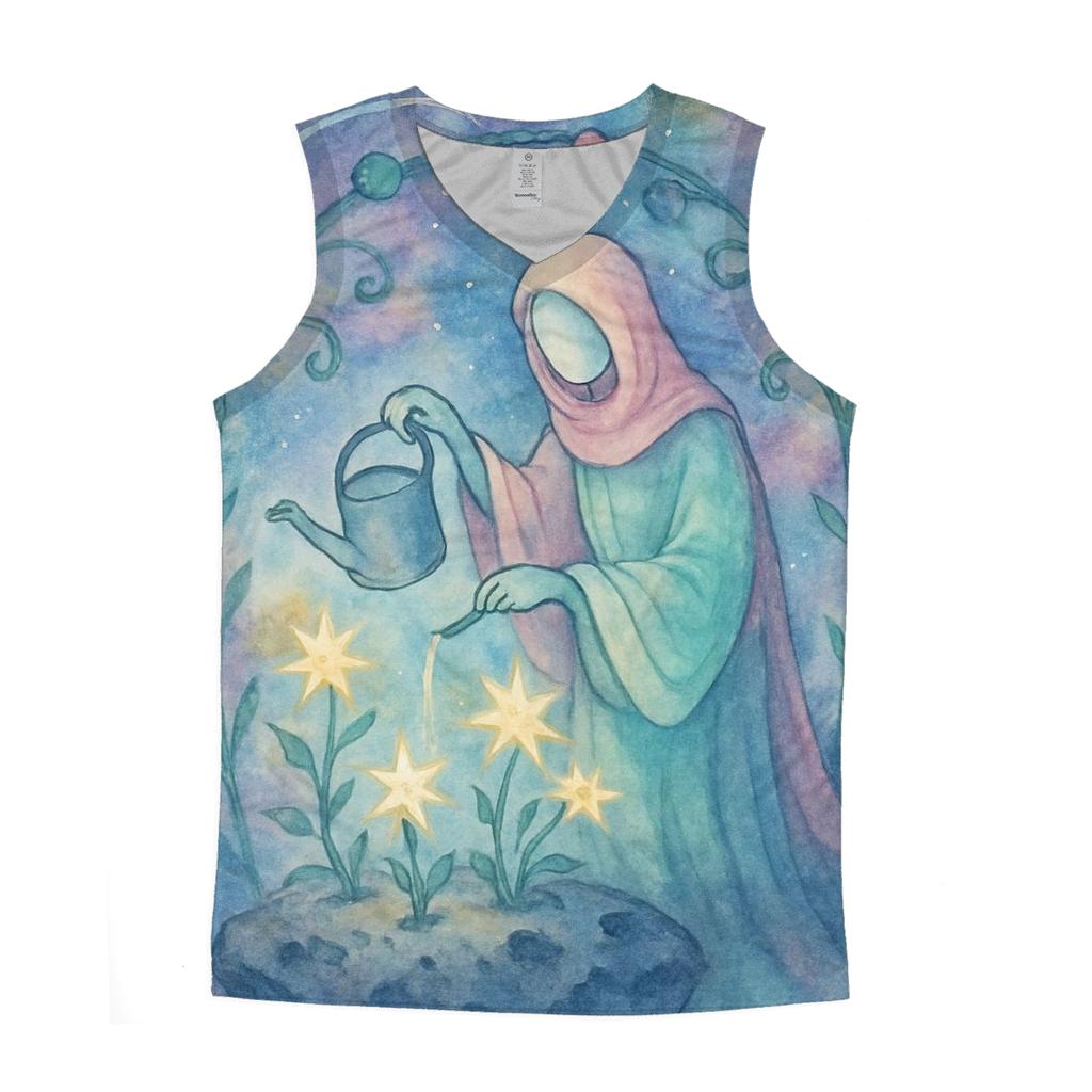 Nebula Garden Keeper personalized athletic tanks
