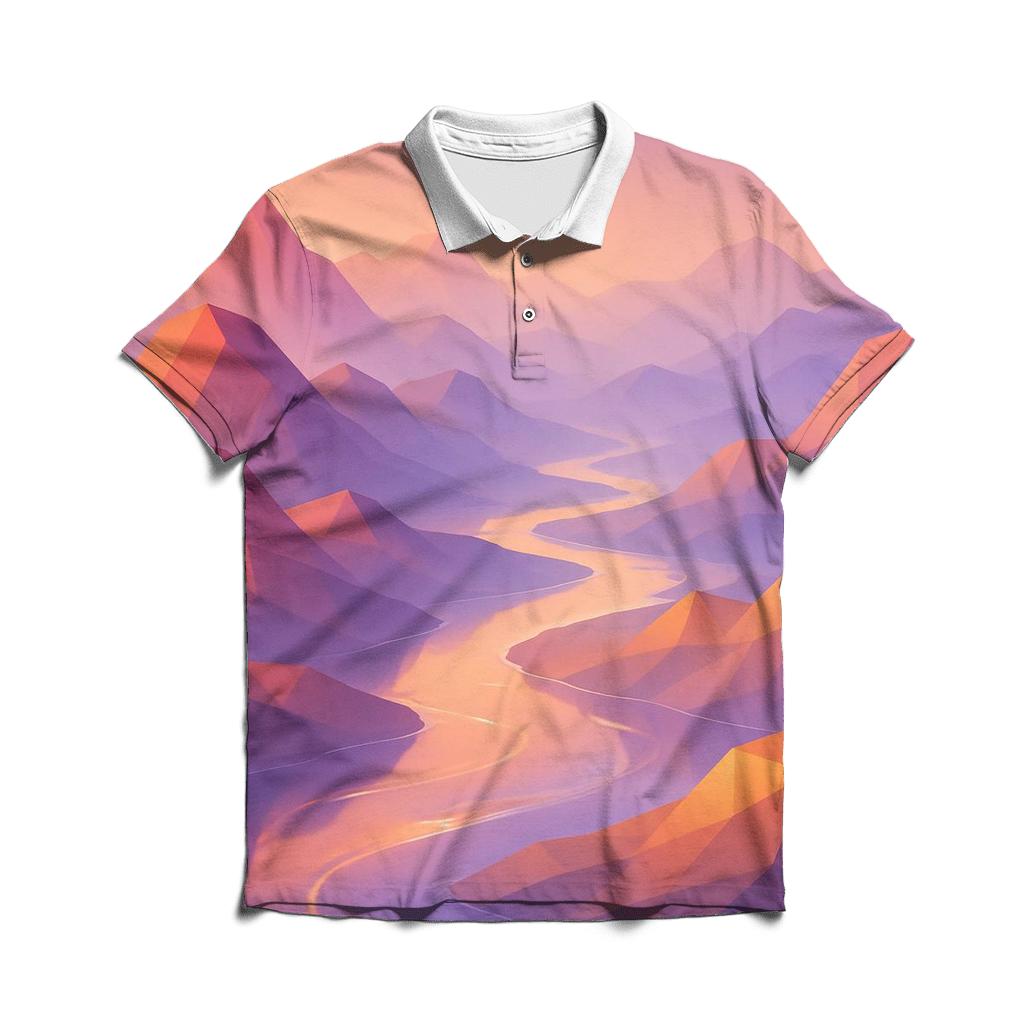 Prismatic Mirage Valley custom polo shirts