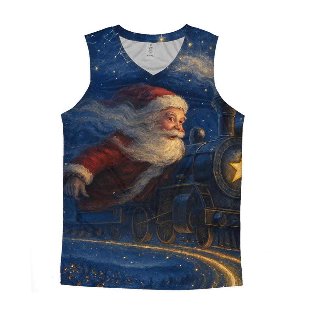 Galaxy Train Santa Express custom tank tops