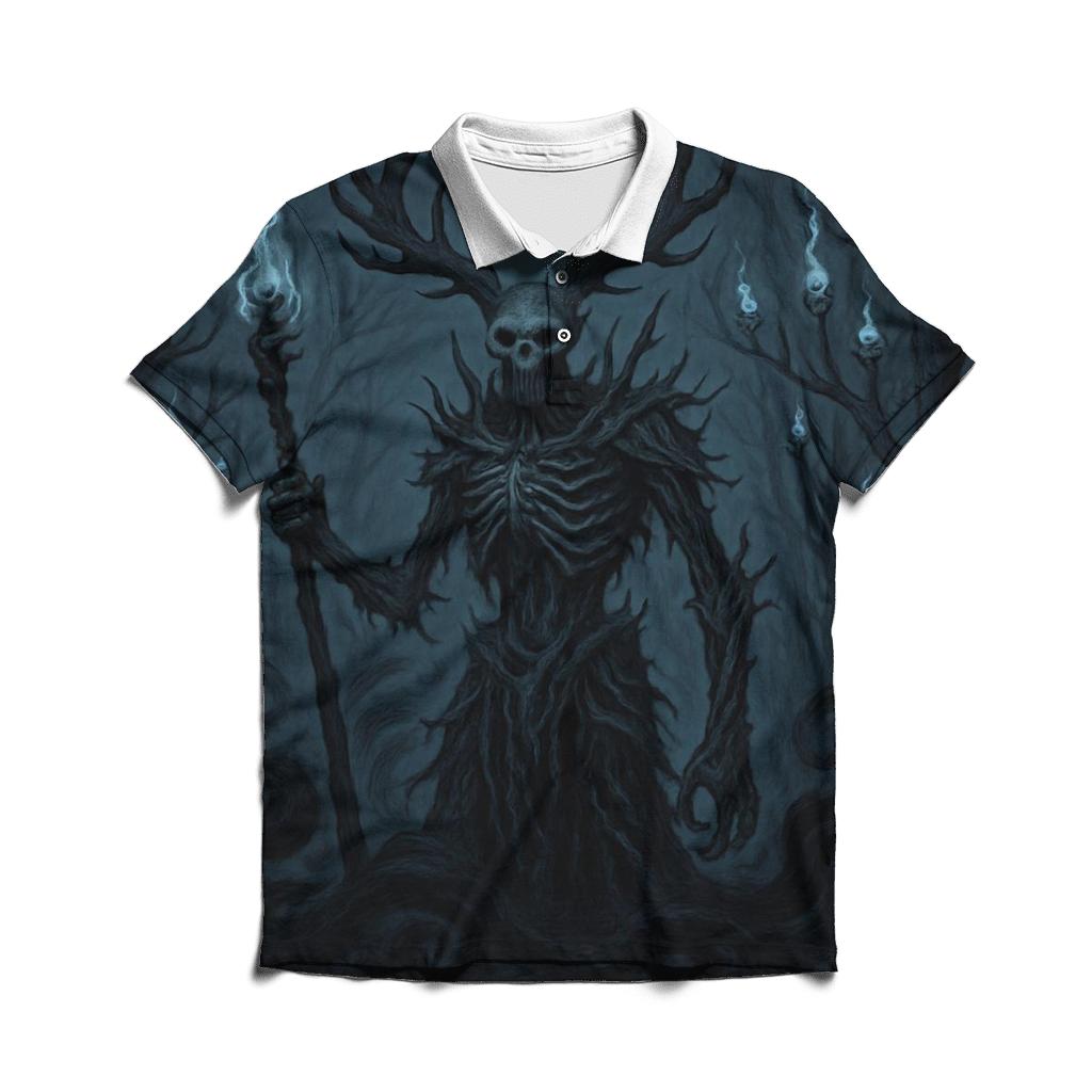 Warden Of The Bone Forest stylish collar polo tees