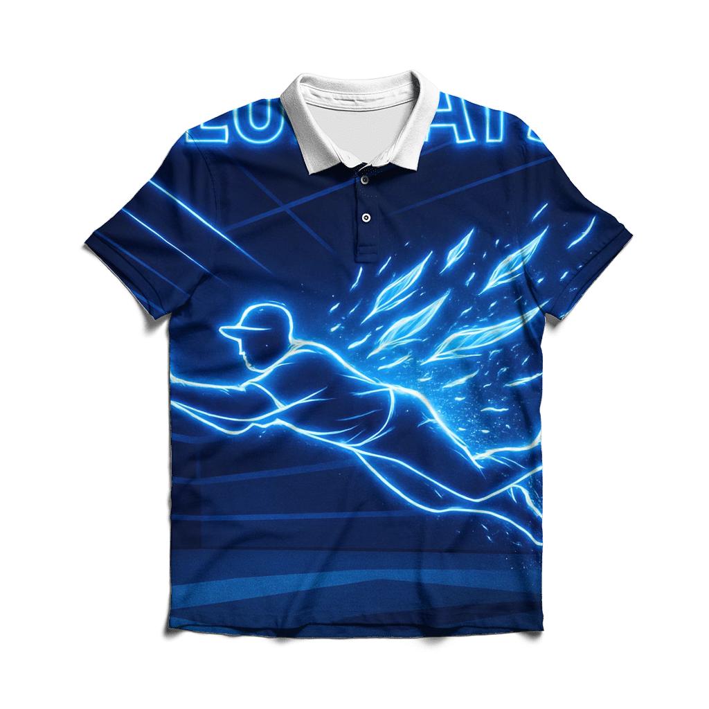 Featherstorm Arc With Blue Jays Velocity stylish collar polo tees