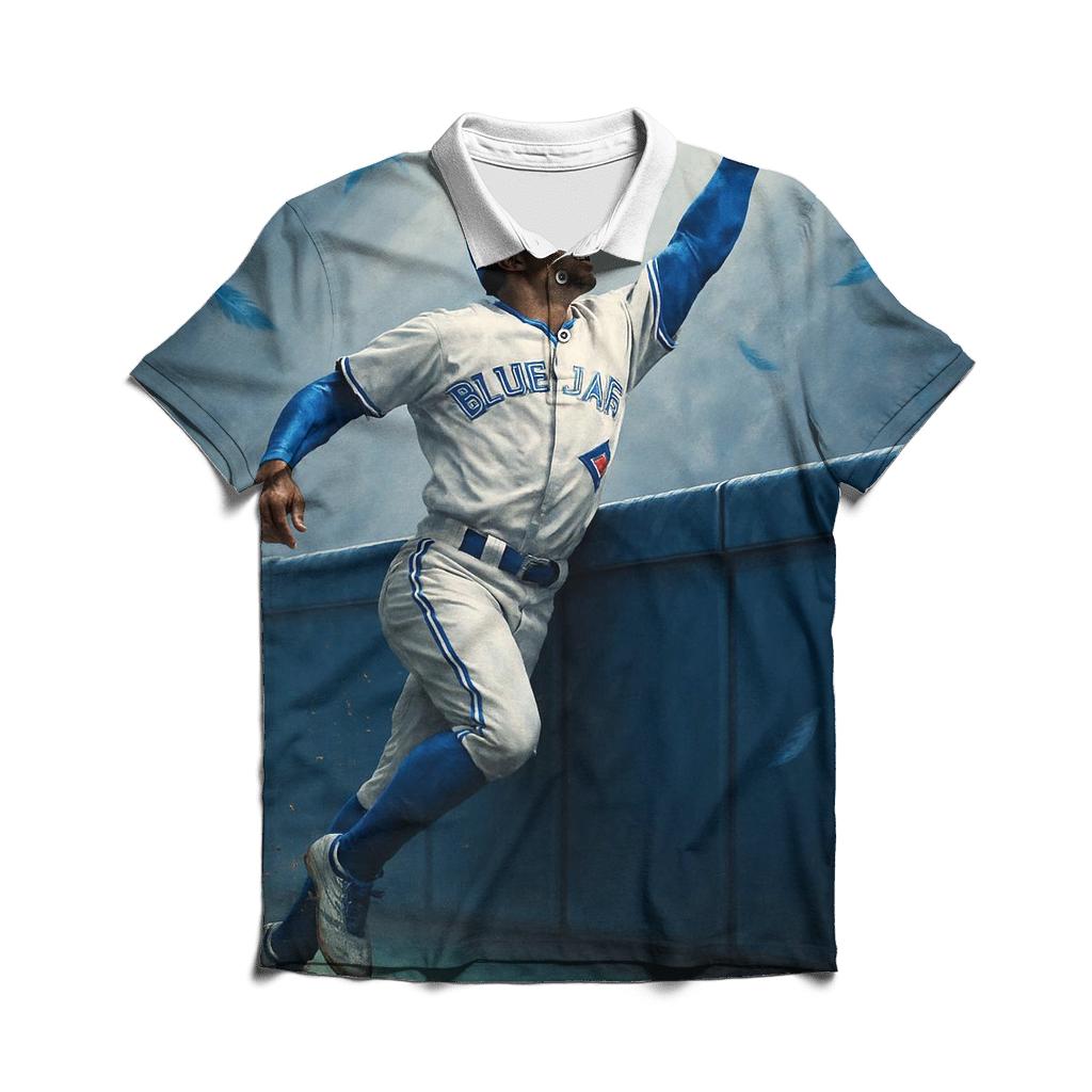 Frozen Rail Catch Blue Jays stylish collar polo tees