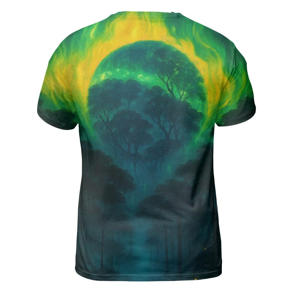 Brazilian Rainforest Flag Aurora artistic all-over print tops