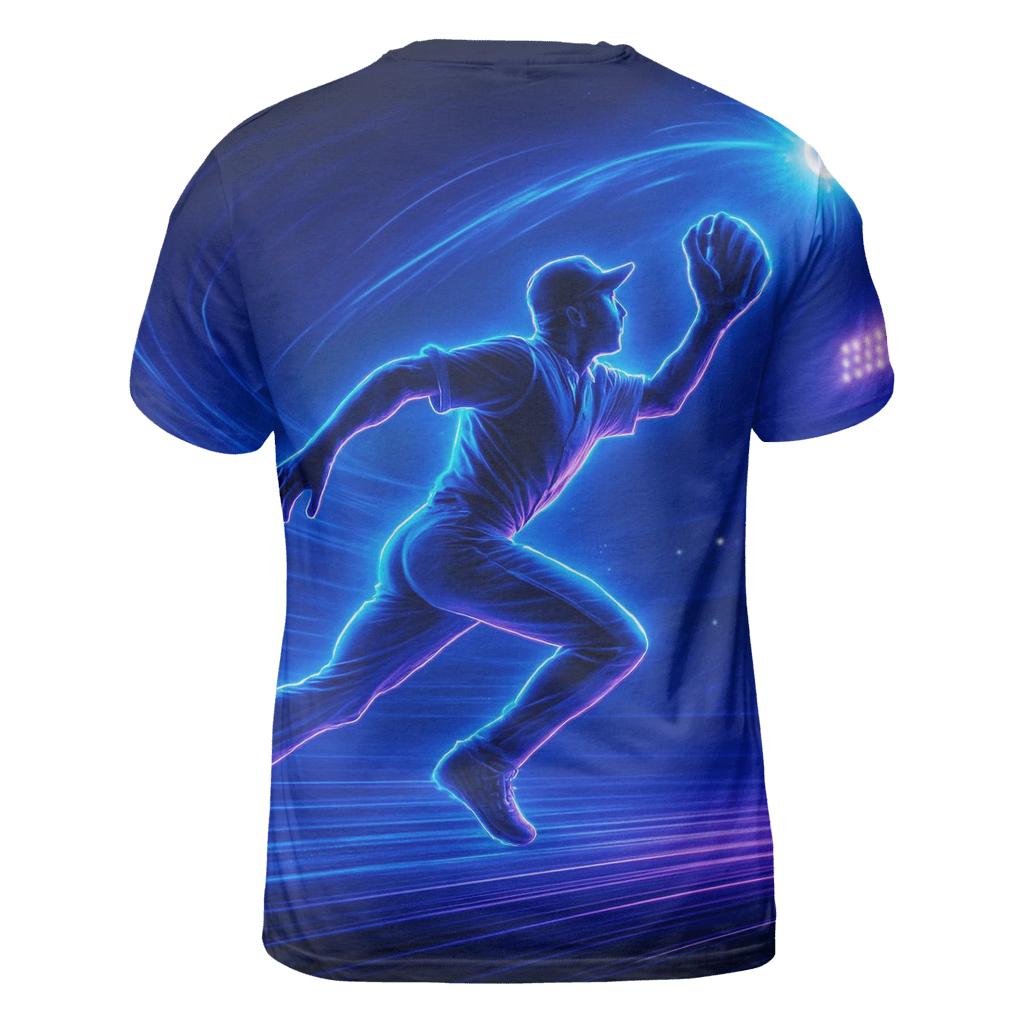 Neon Wave Outfield Dash vibrant all-over design tees