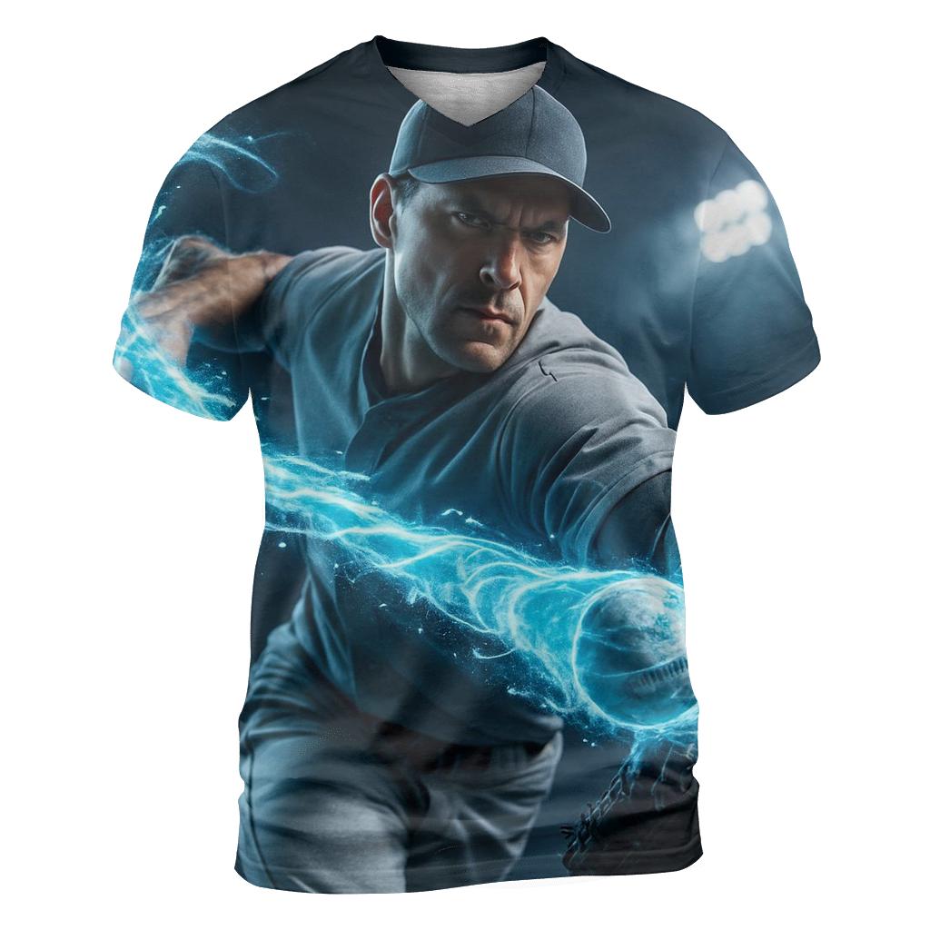 Icy Blue Strikeout Storm personalized full print shirts
