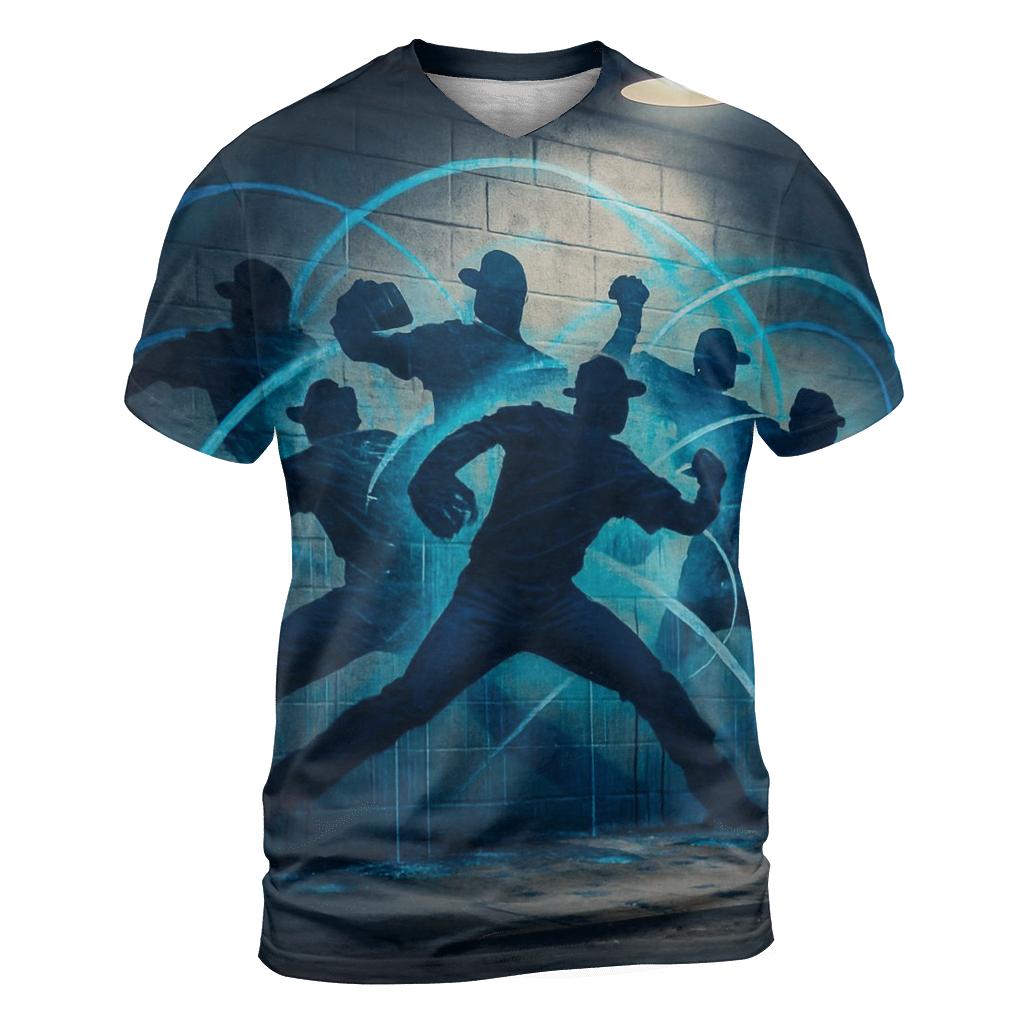 Midnight Graffiti Bullpen Energy creative print fashion shirts