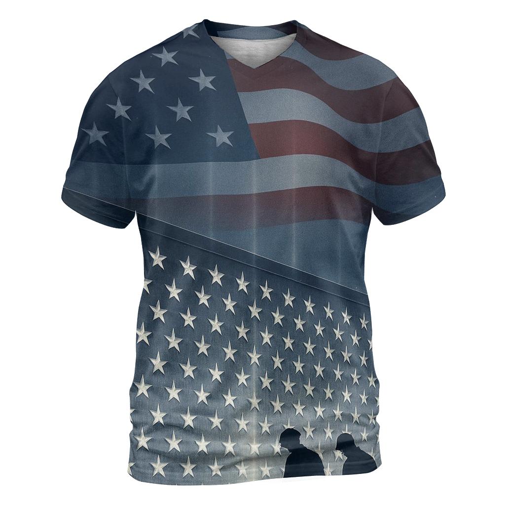 Stars Carved In Stone And Sky artistic all-over print tops