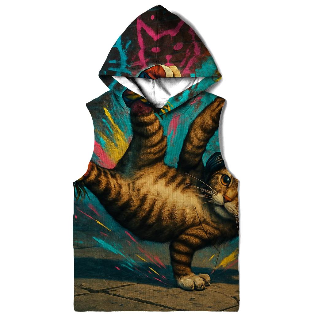 Graffiti Alley Breakdance Cat hoodie styles