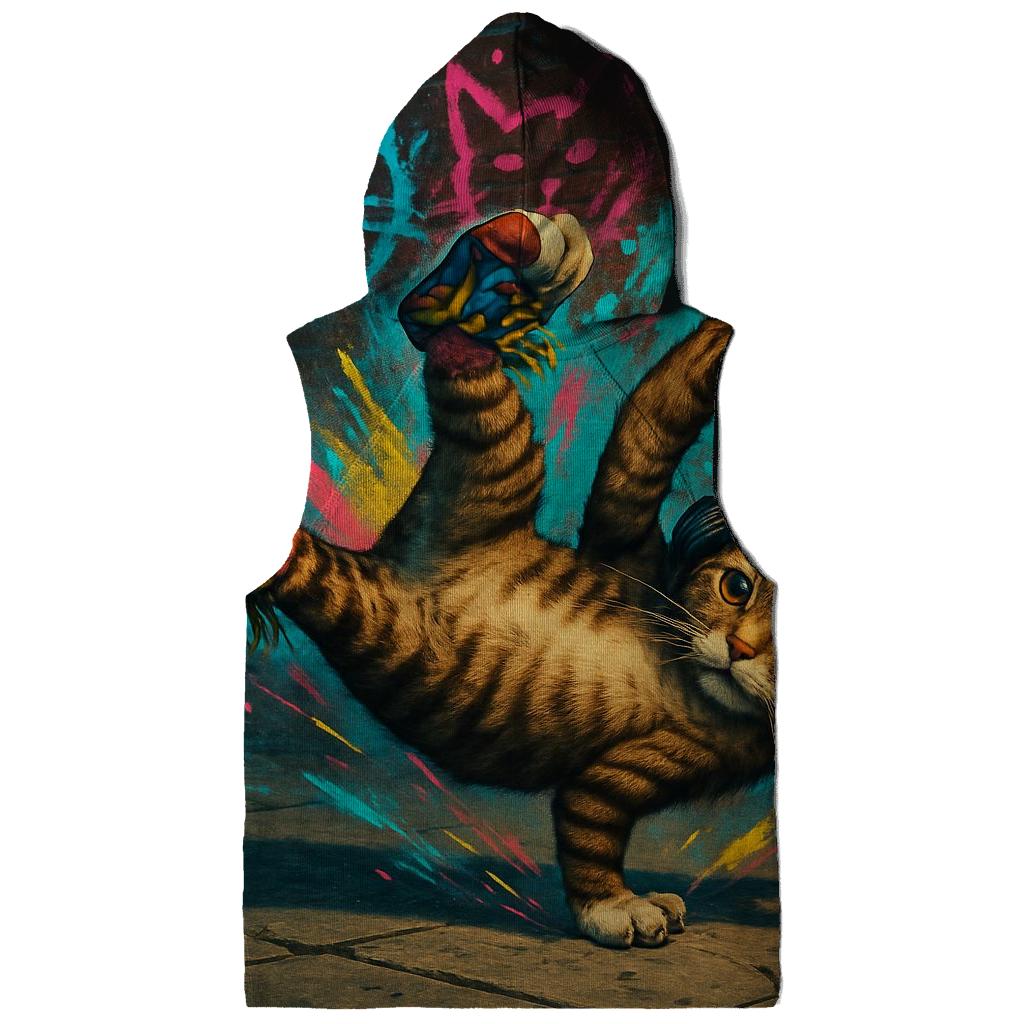Graffiti Alley Breakdance Cat hoodie styles