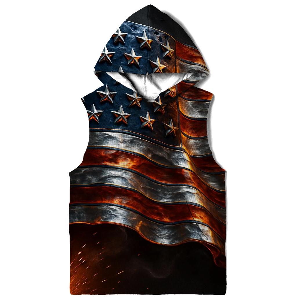 Forged In Liberty Steel Flag hoodies fashion