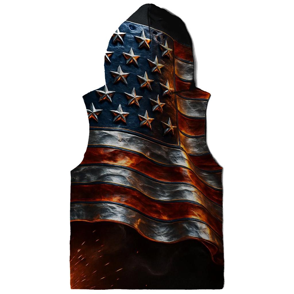 Forged In Liberty Steel Flag hoodies fashion