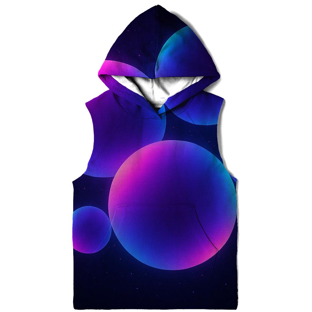 Orbital Neon Drift printed hoodies