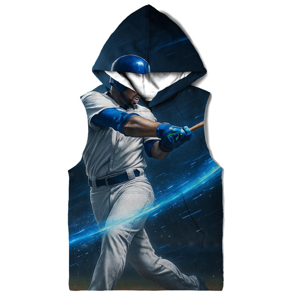 Blue Comet Power Swing printed hoodies