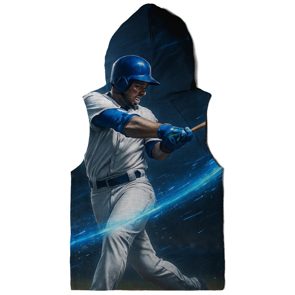Blue Comet Power Swing printed hoodies