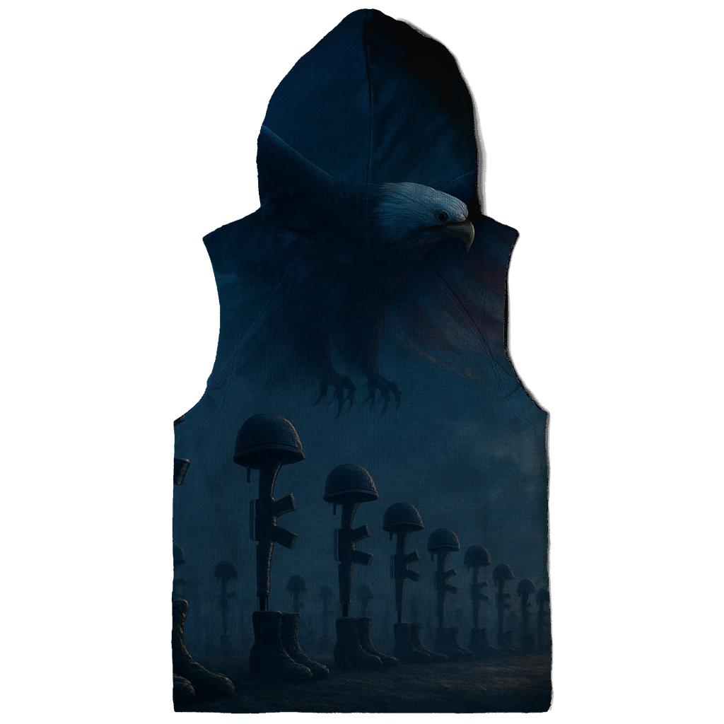 Eagle Watch Over Fallen Fields premium hoodies