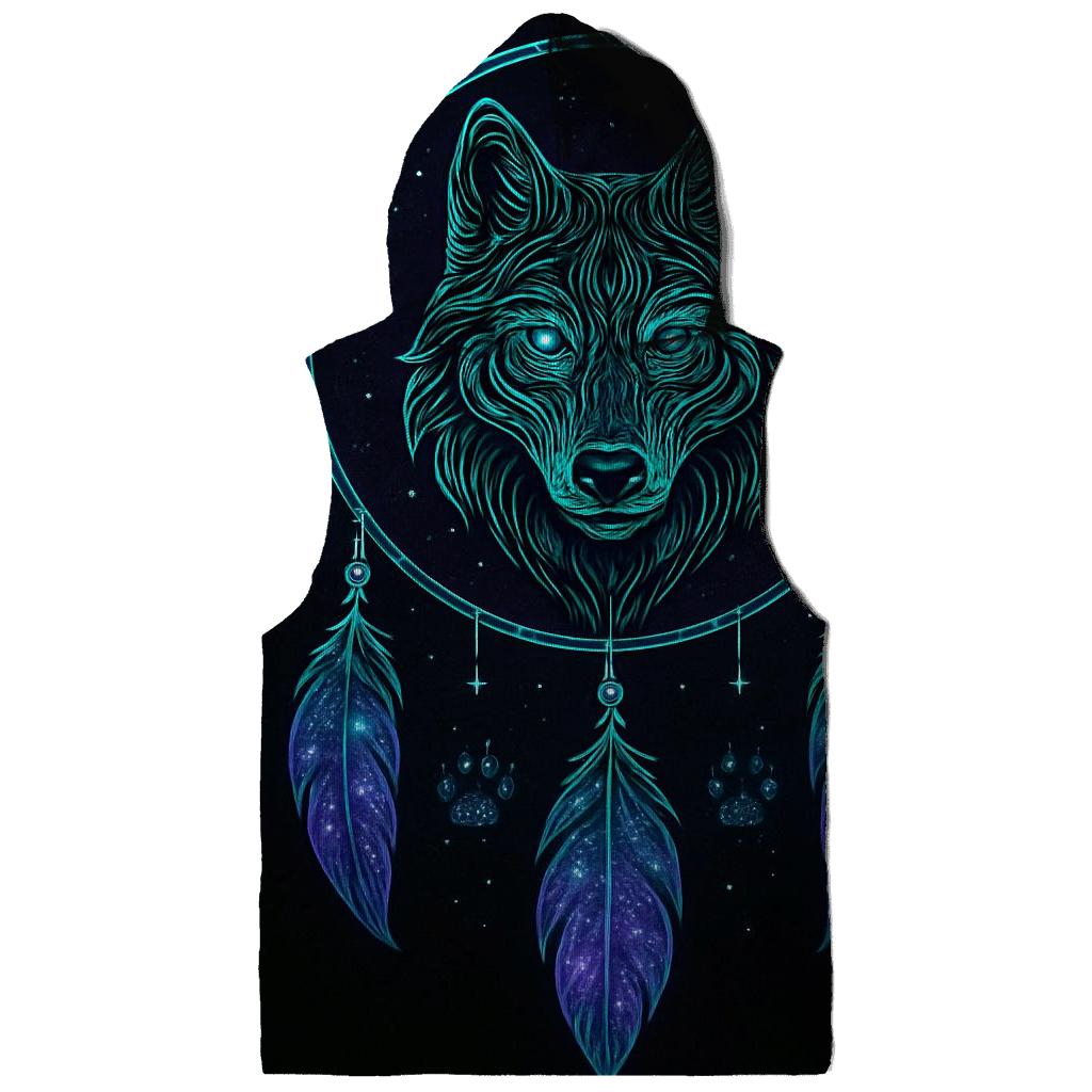 Celestial Dreamcatcher Wolf zip-up hoodies
