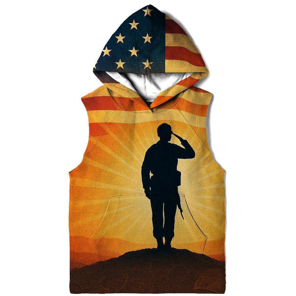 Silent Salute At Dawn lightweight hoodies