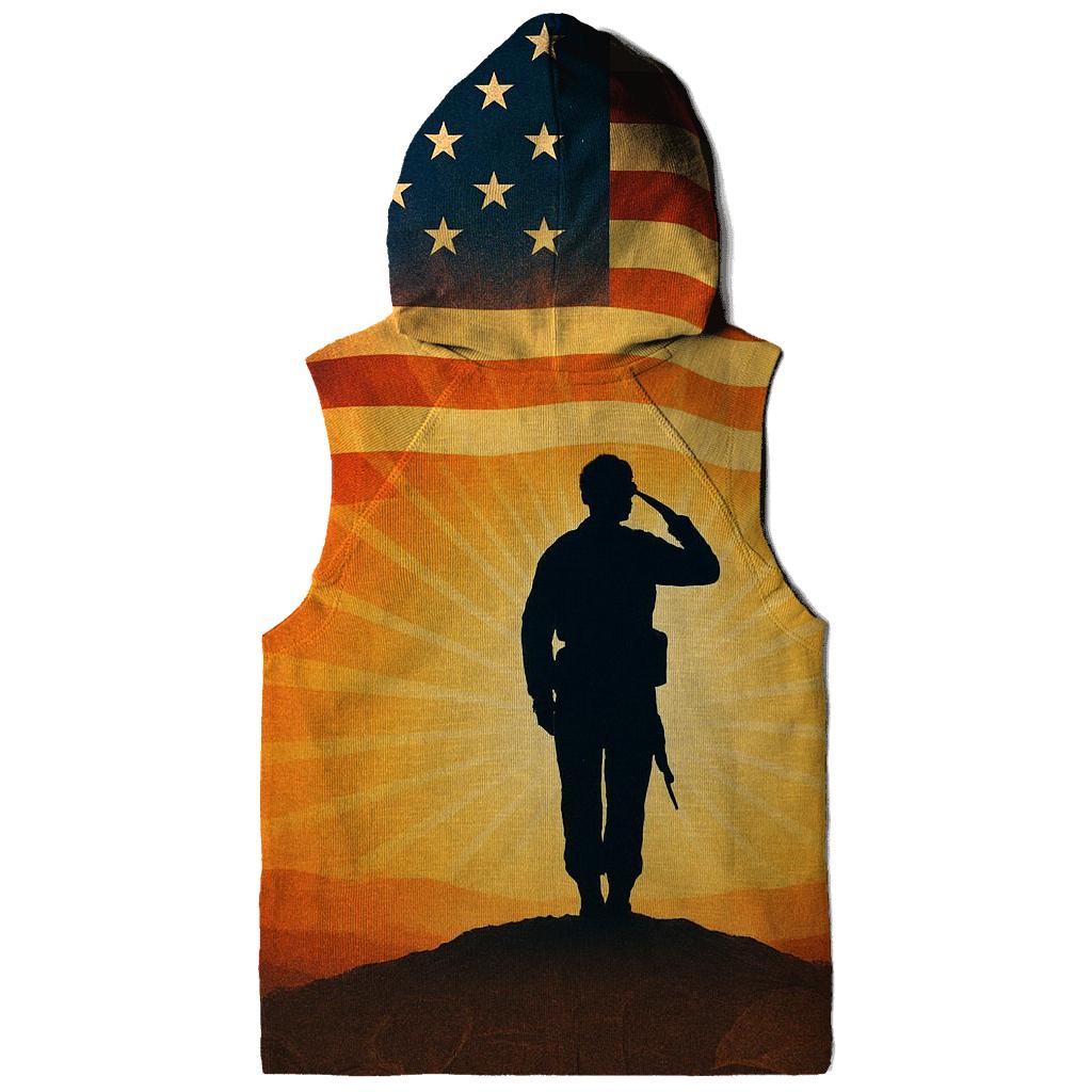 Silent Salute At Dawn lightweight hoodies