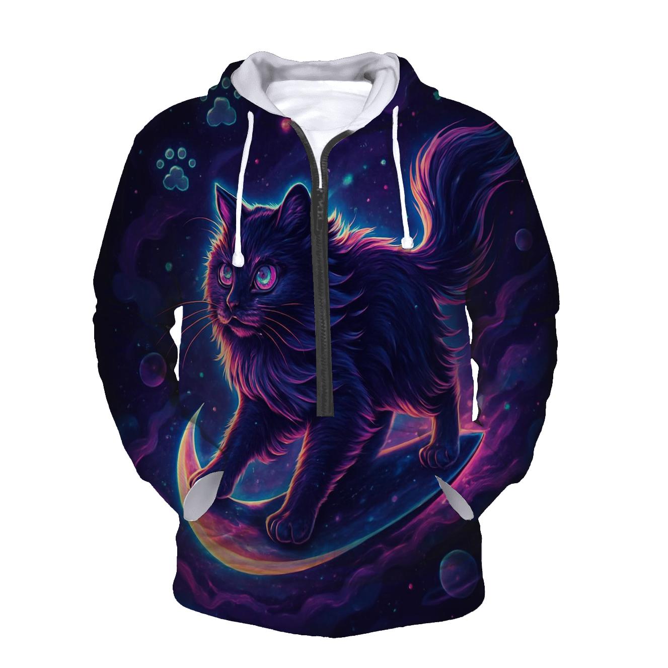 Nebula Sailor Cat lightweight hoodies