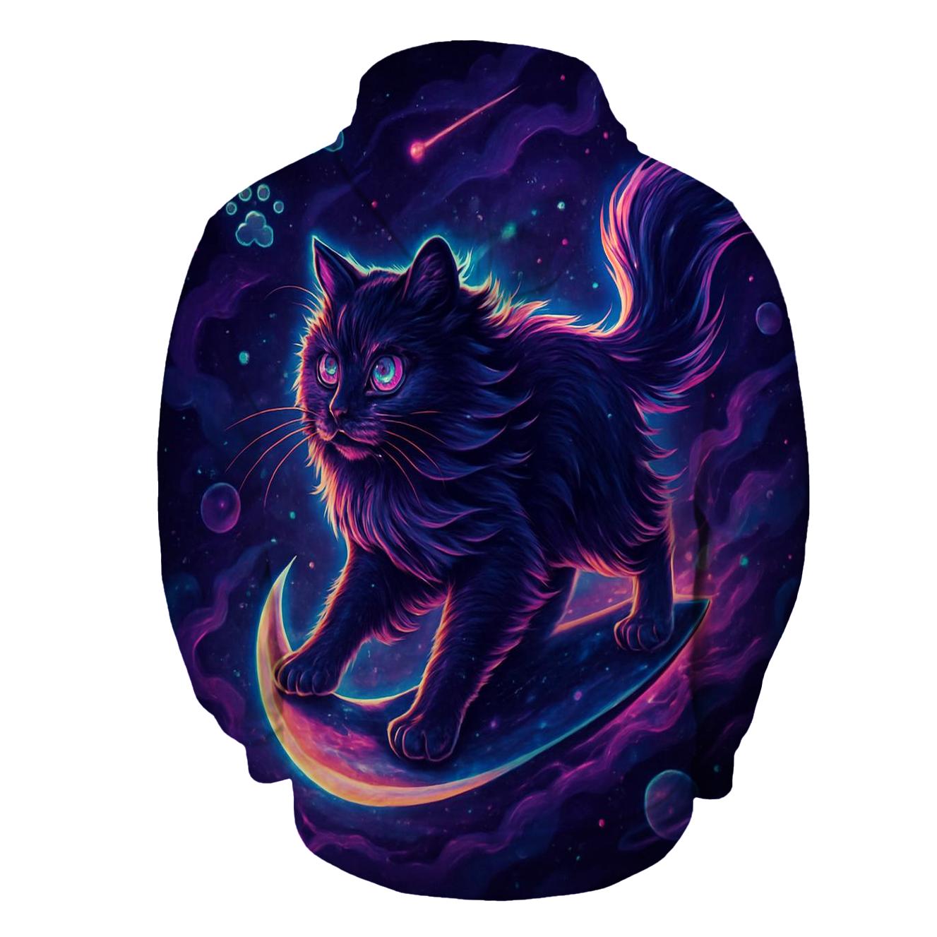 Nebula Sailor Cat lightweight hoodies