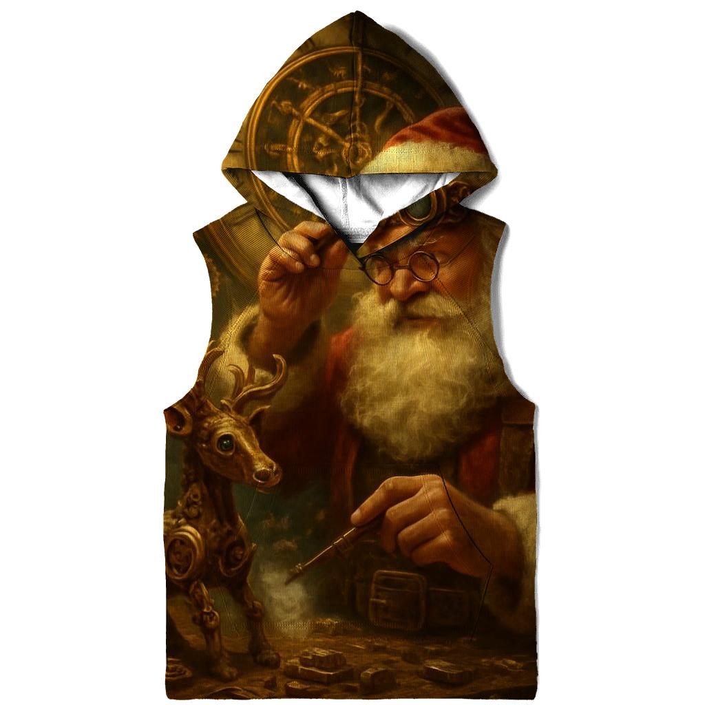 Steampunk Clockwork Santa Workshop lightweight hoodies