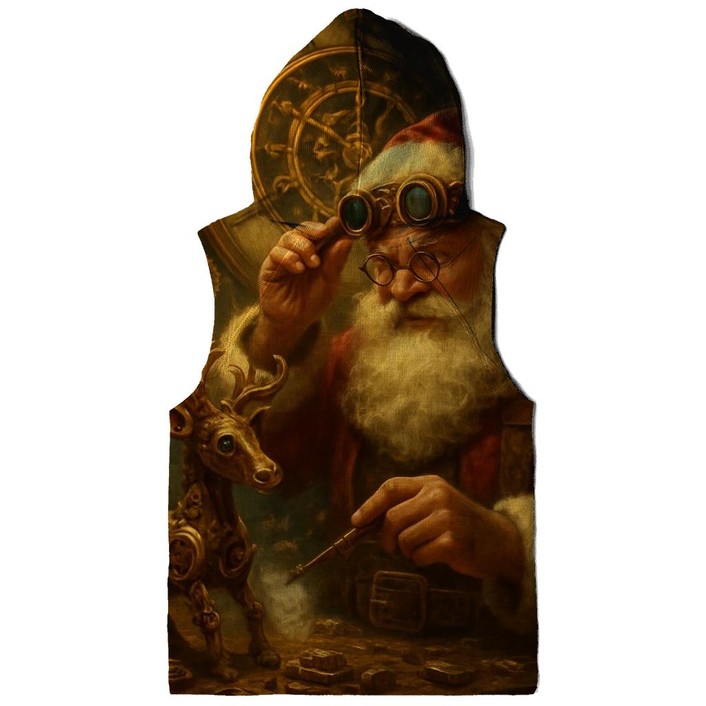 Steampunk Clockwork Santa Workshop lightweight hoodies