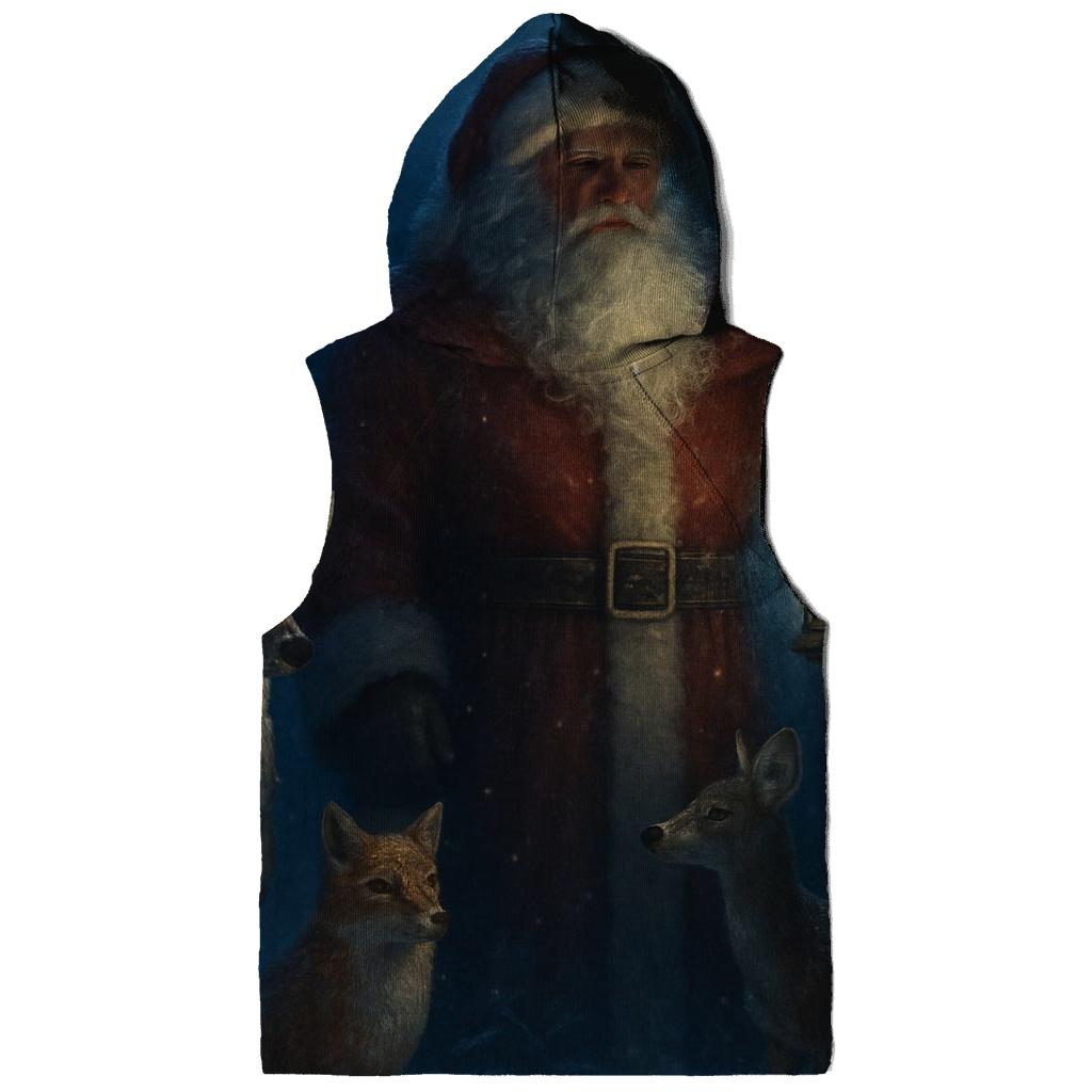 Midnight Forest Guardian Santa pullover hoodies
