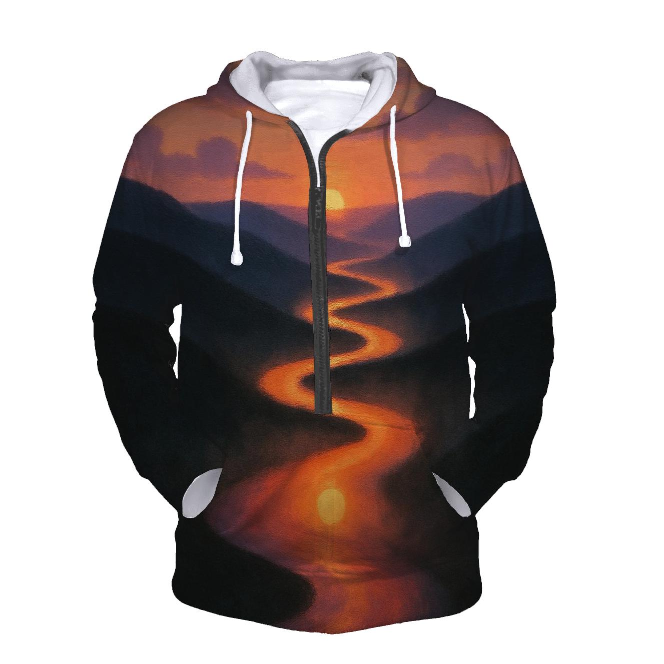 River Of Falling Suns zip-up hoodies